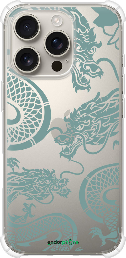 Силикон с усиленными углами чехол Дракон для Apple iPhone 16 Pro - 5476sp-3708 изображение 