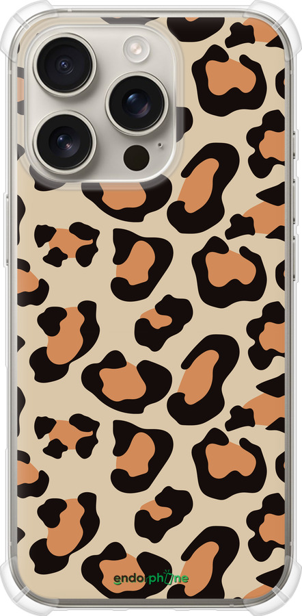 Силіконовий протиударний с посиленими кутами чехол Плями леопарду v2 для Apple iPhone 16 Pro - 5496sp-3708 изображение 