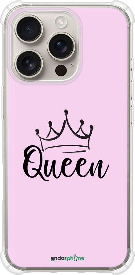 Силіконовий протиударний с посиленими кутами чехол Queen & King для неї для Apple iPhone 16 Pro - 5520sp-3708 изображение 