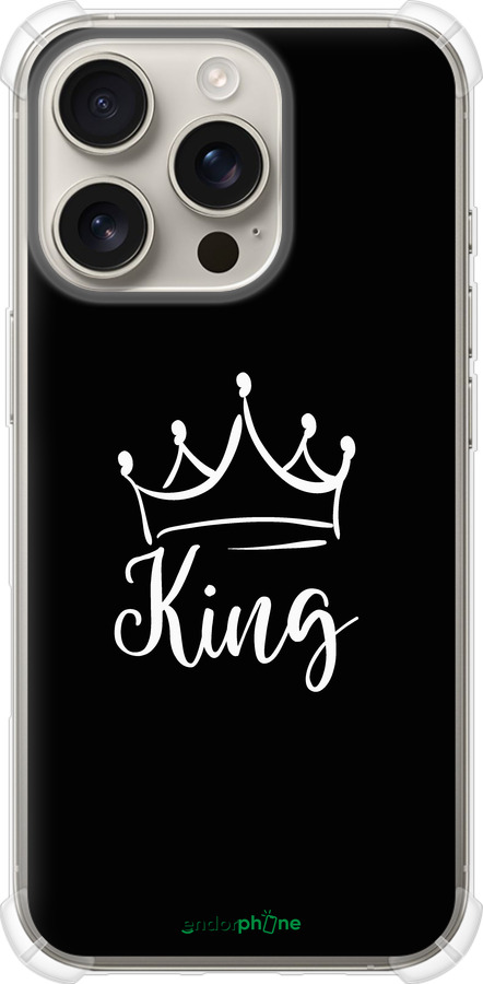 Силикон с усиленными углами чехол Queen & King для него для Apple iPhone 16 Pro - 5521sp-3708 изображение 