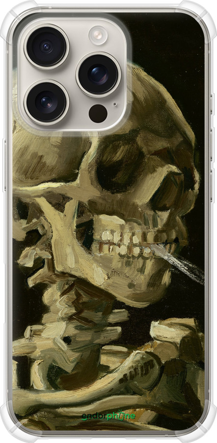 Силикон с усиленными углами чехол Винсент Ван Гог. Череп для Apple iPhone 16 Pro - 5544sp-3708 изображение 
