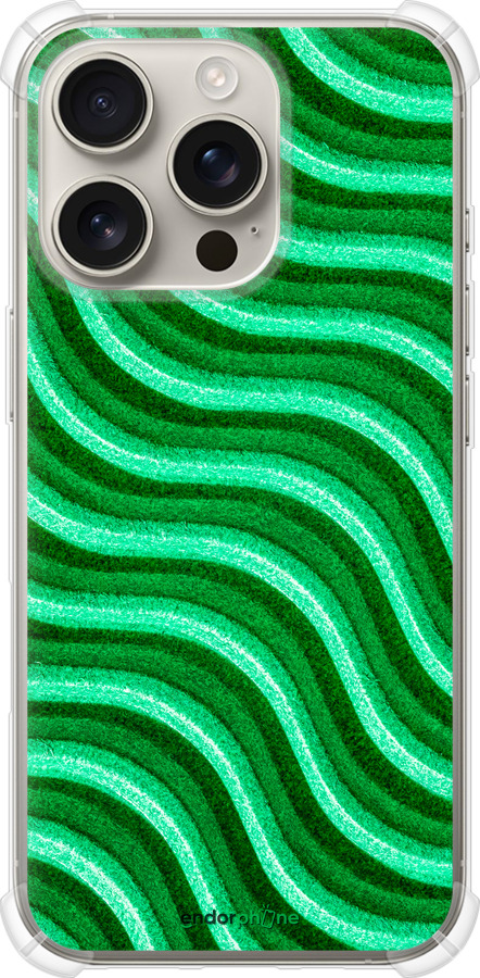 Силіконовий протиударний с посиленими кутами чехол Хвилясті лінії для Apple iPhone 16 Pro - 5578sp-3708 изображение 