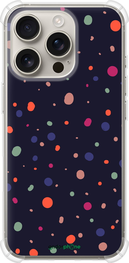 Силикон с усиленными углами чехол Горошек v2 для Apple iPhone 16 Pro - 5599sp-3708 изображение 