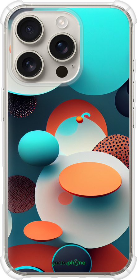 Силіконовий протиударний с посиленими кутами чехол Горошок абстракція для Apple iPhone 16 Pro - 5608sp-3708 изображение 