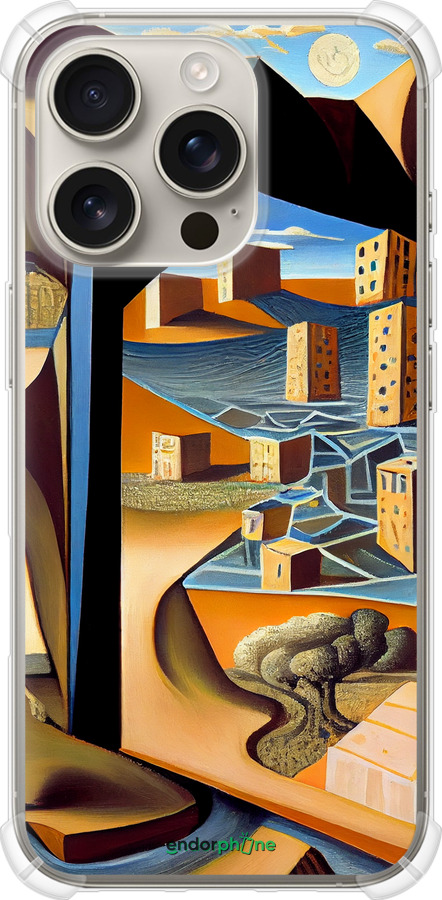 Силикон с усиленными углами чехол Абстракция v2 для Apple iPhone 16 Pro - 5618sp-3708 изображение 