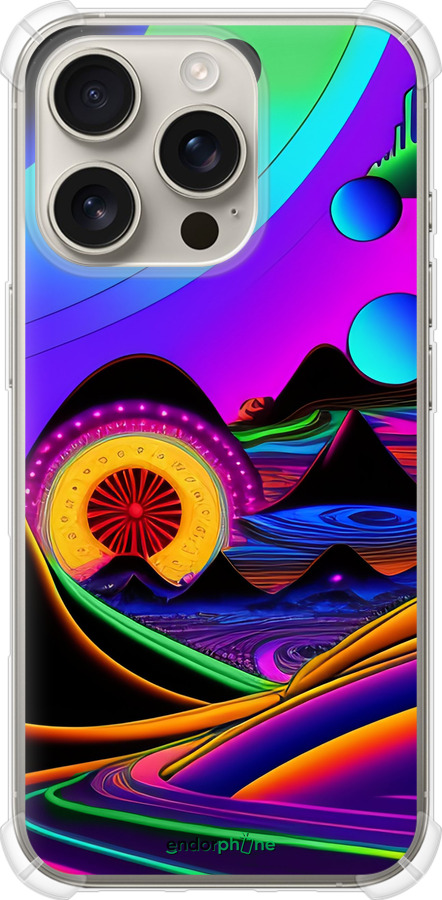 Силикон с усиленными углами чехол Абстракция v3 для Apple iPhone 16 Pro - 5620sp-3708 изображение 