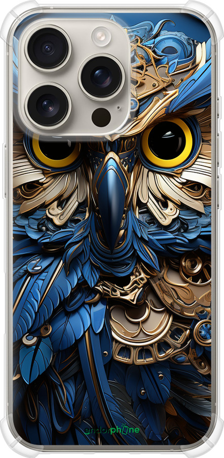 Силіконовий протиударний с посиленими кутами чехол Сова v2 для Apple iPhone 16 Pro - 5649sp-3708 изображение 