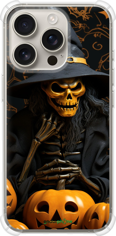 Силикон с усиленными углами чехол Halloween 2 для Apple iPhone 16 Pro - 5654sp-3708 изображение 