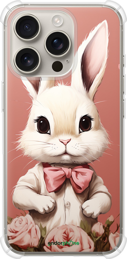 Силіконовий протиударний с посиленими кутами чехол Зайчик для Apple iPhone 16 Pro - 5669sp-3708 изображение 