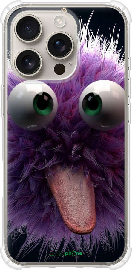 Силикон с усиленными углами чехол Пушистик для Apple iPhone 16 Pro - 6017sp-3708 изображение 