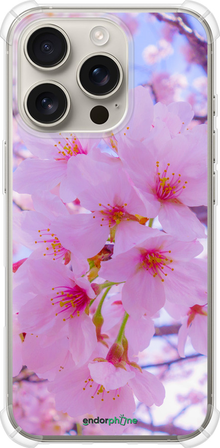 Силикон с усиленными углами чехол Сакура для Apple iPhone 16 Pro - 6029sp-3708 изображение 