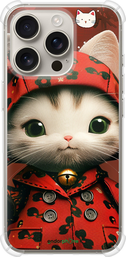 Силикон с усиленными углами чехол Sweet Hello Kitty для Apple iPhone 16 Pro - 6035sp-3708 изображение 