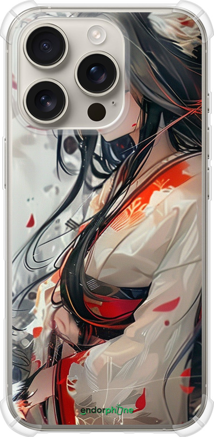 Силіконовий протиударний с посиленими кутами чехол Кіцуне для Apple iPhone 16 Pro - 6073sp-3708 изображение 