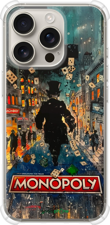 Силикон с усиленными углами чехол Метрополис игры для Apple iPhone 16 Pro - 6085sp-3708 изображение 