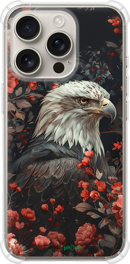 Силикон с усиленными углами чехол Цветочный страж для Apple iPhone 16 Pro - 6102sp-3708 изображение 