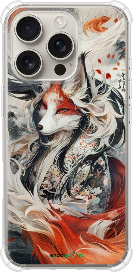 Силикон с усиленными углами чехол Дух кицунэ' для Apple iPhone 16 Pro - 6107sp-3708 изображение 