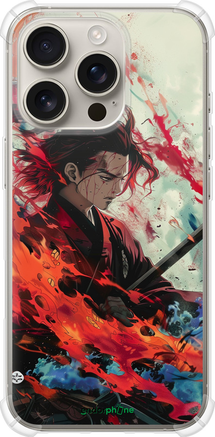 Силіконовий протиударний с посиленими кутами чехол Битва стихій для Apple iPhone 16 Pro - 6110sp-3708 изображение 