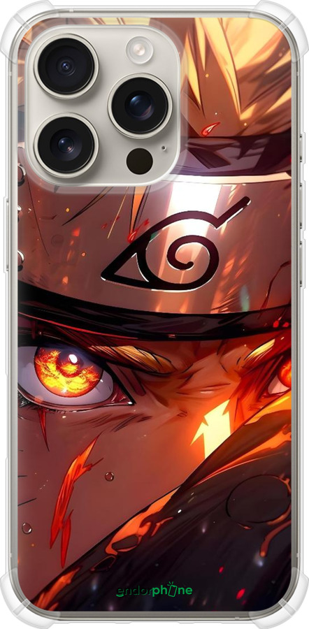 Силіконовий протиударний с посиленими кутами чехол Наруто для Apple iPhone 16 Pro - 6277sp-3708 изображение 