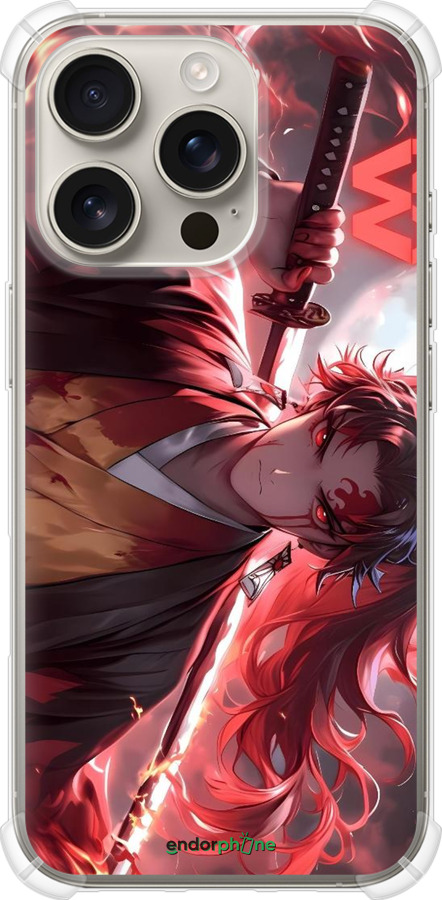 Силикон с усиленными углами чехол Аниме воин для Apple iPhone 16 Pro - 6281sp-3708 изображение 