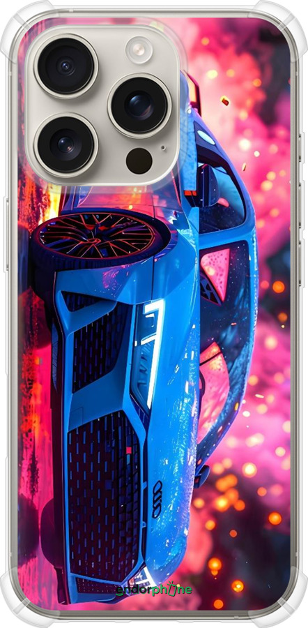 Силикон с усиленными углами чехол Ауди для Apple iPhone 16 Pro - 6286sp-3708 изображение 