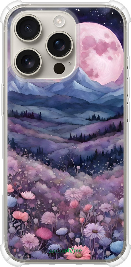 Силикон с усиленными углами чехол Ночь луна арт для Apple iPhone 16 Pro - 6319sp-3708 изображение 