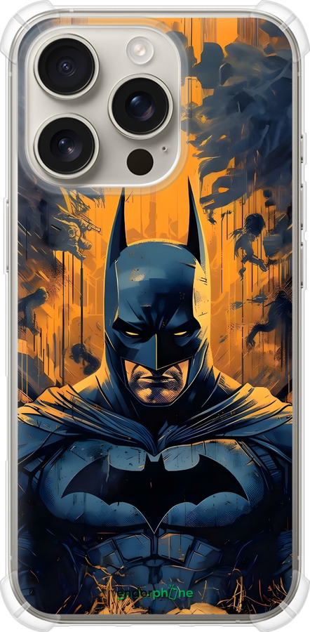 Силикон с усиленными углами чехол Бэтмен для Apple iPhone 16 Pro - 6335sp-3708 изображение 