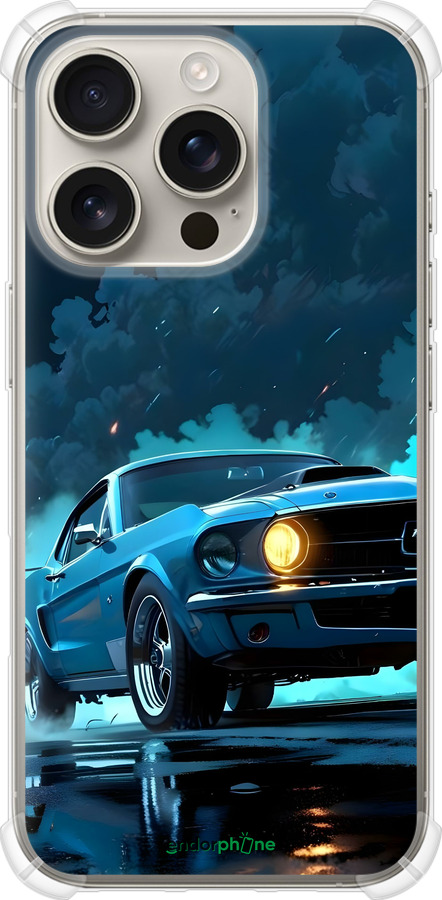 Силикон с усиленными углами чехол Форд мустанг для Apple iPhone 16 Pro - 6374sp-3708 изображение 