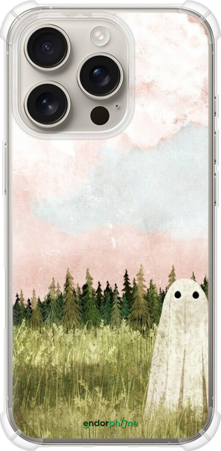 Силикон с усиленными углами чехол Привидение для Apple iPhone 16 Pro - 6401sp-3708 изображение 