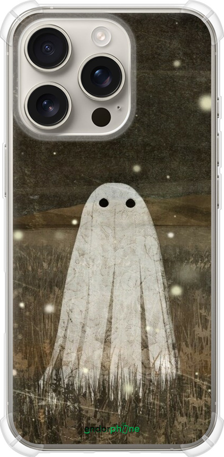 Силіконовий протиударний с посиленими кутами чехол Привид та світлячки для Apple iPhone 16 Pro - 6406sp-3708 изображение 