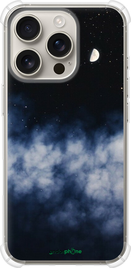 Силикон с усиленными углами чехол Ночное небо для Apple iPhone 16 Pro - 6450sp-3708 изображение 