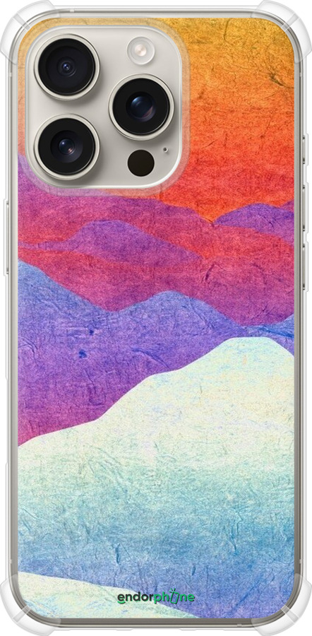 Силикон с усиленными углами чехол Горный закат для Apple iPhone 16 Pro - 6479sp-3708 изображение 