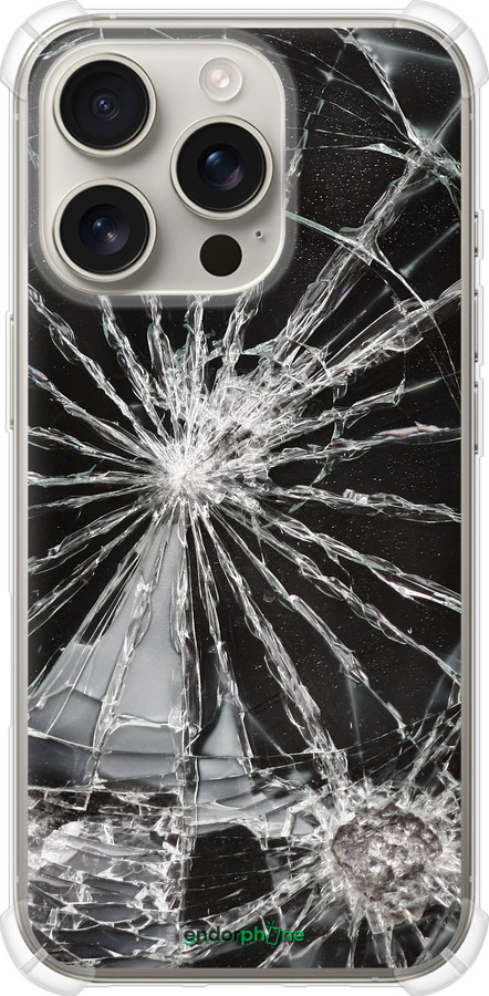 Силикон с усиленными углами чехол Glass для Apple iPhone 16 Pro - 6608sp-3708 изображение 