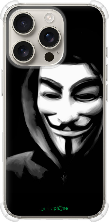 Силикон с усиленными углами чехол Анонимус для Apple iPhone 16 Pro - 832sp-3708 изображение 