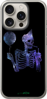 Силиконовый чехол Скелетное искусство для Apple iPhone 16 Pro - 6536u-3708 изображение 