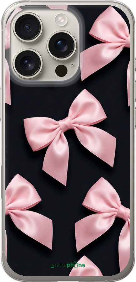Силіконовий чехол Coquette Ribbons Dark Coquette для Apple iPhone 16 Pro - 6767u-3708 изображение 