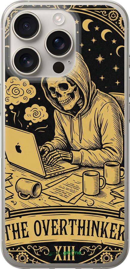 Силиконовый чехол The Overthinker для Apple iPhone 16 Pro - 6774u-3708 изображение 