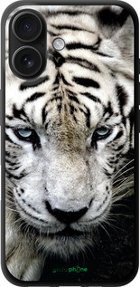 TPU чехол Грустный белый тигр для Apple iPhone 16 - 106b-3709 изображение 