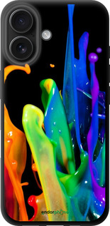 TPU чехол брызги краски для Apple iPhone 16 - 3957b-3709 изображение 