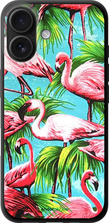 TPU чехол Tropical background для Apple iPhone 16 - 4016b-3709 изображение 