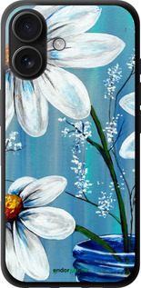 TPU чехол Красиві арт-ромашки для Apple iPhone 16 - 4031b-3709 изображение 