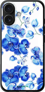 TPU чехол Блакитні орхідеї для Apple iPhone 16 - 4406b-3709 изображение 