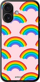 TPU чехол Rainbows для Apple iPhone 16 - 4478b-3709 изображение 