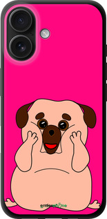 TPU чехол Веселий мопс для Apple iPhone 16 - 4908b-3709 изображение 