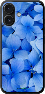 TPU чехол Синие цветы для Apple iPhone 16 - 526b-3709 изображение 