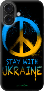 TPU чехол Stay with Ukraine v2 для Apple iPhone 16 - 5310b-3709 изображение 