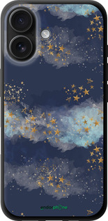 TPU чехол Ночь золотые звезды для Apple iPhone 16 - 5421b-3709 изображение 