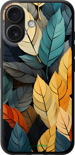 TPU чехол Кольорове листя для Apple iPhone 16 - 5644b-3709 изображение 