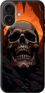 TPU чехол Череп в пещере для Apple iPhone 16 - 5959b-3709 изображение 