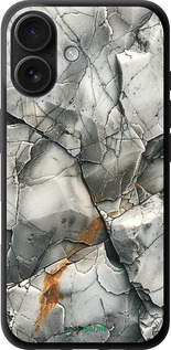 TPU чехол Серый мрамор для Apple iPhone 16 - 6041b-3709 изображение 