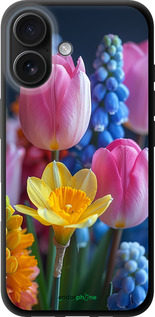 TPU чехол Весенние цветы для Apple iPhone 16 - 6058b-3709 изображение 
